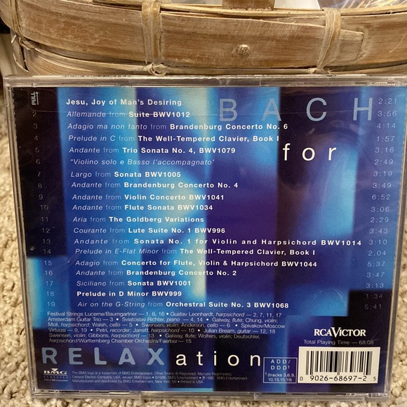 🆕NIP: BACH for Relaxation- Featuring Various Artists 💿 - Picture 2 of 4